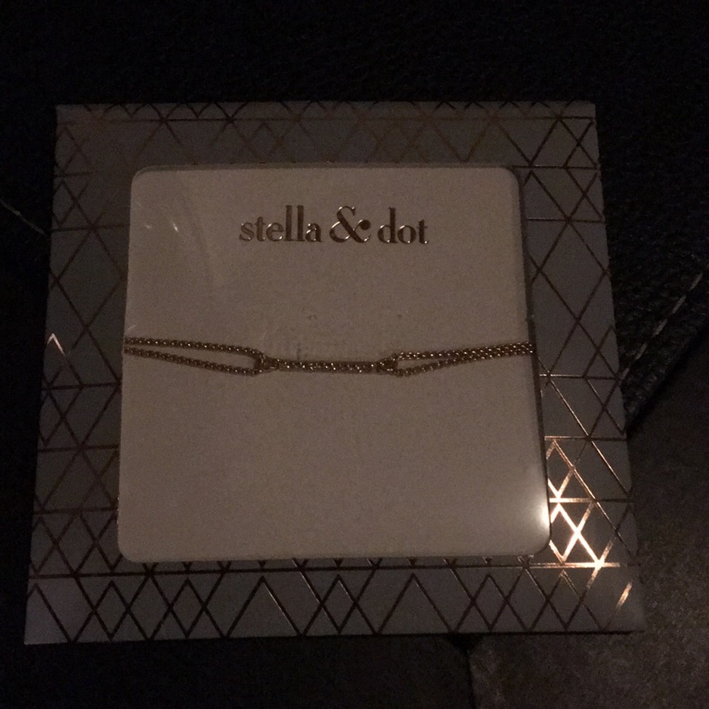 Stella and Dot gold pave wishing bracelet